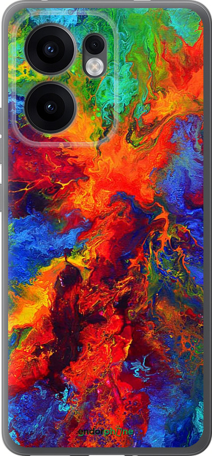 Силиконовый чехол Акварель на холсте для Oppo Reno13 F 5G / Reno13 F 4G - 4150u-3955 изображение 