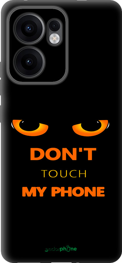 Силиконовый чехол Don't touch the phone для Oppo Reno13 F 5G / Reno13 F 4G - 4261u-3955 изображение 