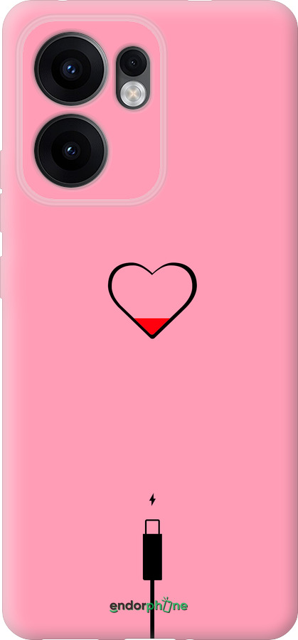 Силиконовый чехол Подзарядка сердца1 для Oppo Reno13 F 5G / Reno13 F 4G - 4275u-3955 изображение 