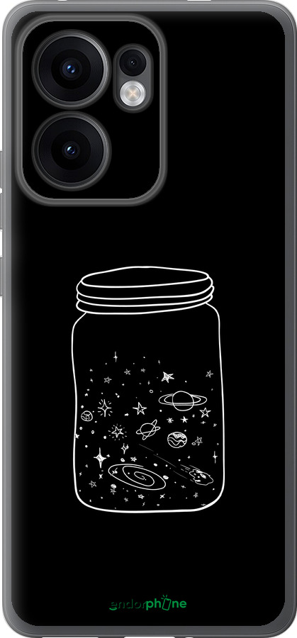 Силиконовый чехол Космос в банке для Oppo Reno13 F 5G / Reno13 F 4G - 4297u-3955 изображение 