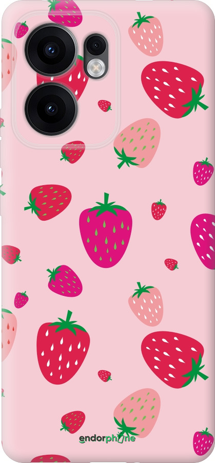 Силиконовый чехол Клубнички для Oppo Reno13 F 5G / Reno13 F 4G - 4332u-3955 изображение 