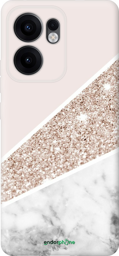 Силиконовый чехол Пастельный мрамор для Oppo Reno13 F 5G / Reno13 F 4G - 4342u-3955 изображение 