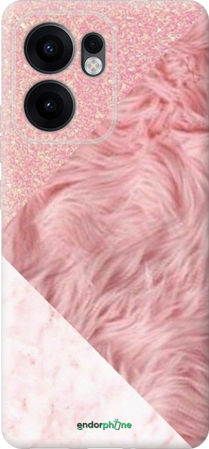Силиконовый чехол Розовые текстуры для Oppo Reno13 F 5G / Reno13 F 4G - 4343u-3955 изображение 