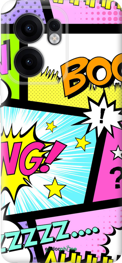 Силиконовый чехол Комикс 1 для Oppo Reno13 F 5G / Reno13 F 4G - 4407u-3955 изображение 