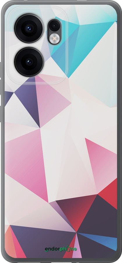 Силиконовый чехол Геометрия 3 для Oppo Reno13 F 5G / Reno13 F 4G - 4415u-3955 изображение 