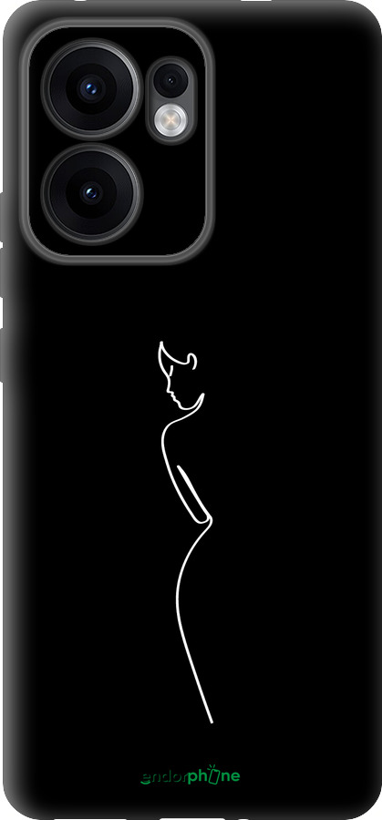 Силиконовый чехол Силуэт1 для Oppo Reno13 F 5G / Reno13 F 4G - 4590u-3955 изображение 