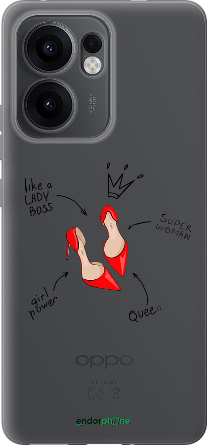 Силиконовый чехол Женщина для Oppo Reno13 F 5G / Reno13 F 4G - 4599u-3955 изображение 