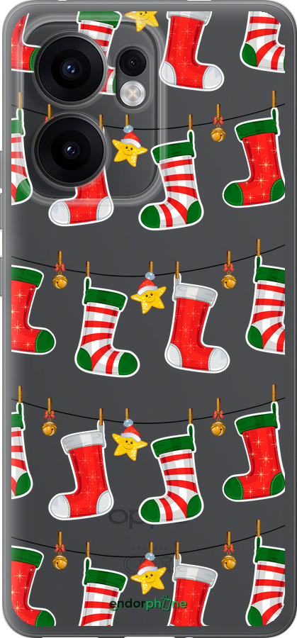 Силиконовый чехол Новогодний 9 для Oppo Reno13 F 5G / Reno13 F 4G - 4622u-3955 изображение 