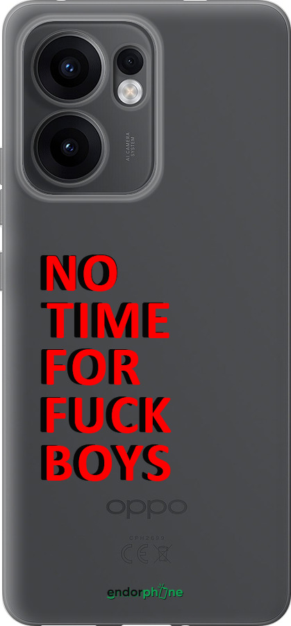 Силиконовый чехол Нет времени для Oppo Reno13 F 5G / Reno13 F 4G - 4635u-3955 изображение 
