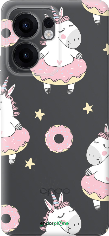 Силіконовий чехол Єдиноріжки для Oppo Reno13 F 5G / Reno13 F 4G - 4659u-3955 изображение 