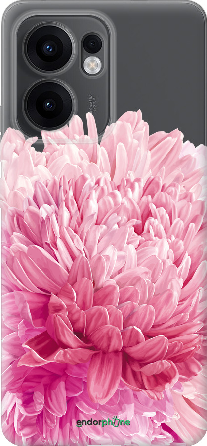 Силиконовый чехол Хризантема для Oppo Reno13 F 5G / Reno13 F 4G - 4666u-3955 изображение 