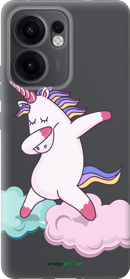 Силиконовый чехол Единорог для Oppo Reno13 F 5G / Reno13 F 4G - 4702u-3955 изображение 