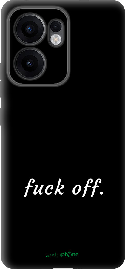 Силиконовый чехол Fuck off для Oppo Reno13 F 5G / Reno13 F 4G - 4731u-3955 изображение 