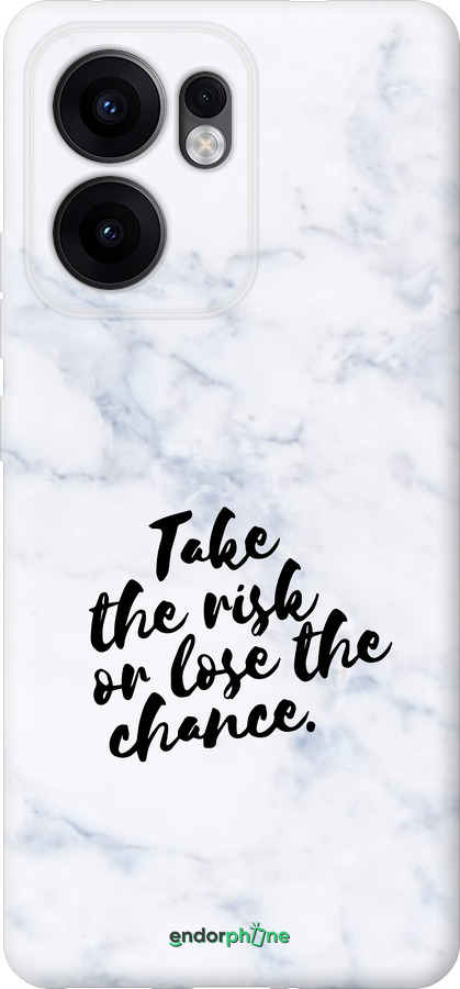 Силиконовый чехол Рискнуть или потерять шанс для Oppo Reno13 F 5G / Reno13 F 4G - 4866u-3955 изображение 