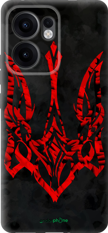 Силиконовый чехол Герб Украины v4 для Oppo Reno13 F 5G / Reno13 F 4G - 5319u-3955 изображение 