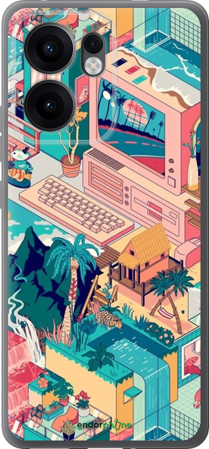 Силиконовый чехол № 5393 для Oppo Reno13 F 5G / Reno13 F 4G - 5393u-3955 изображение 