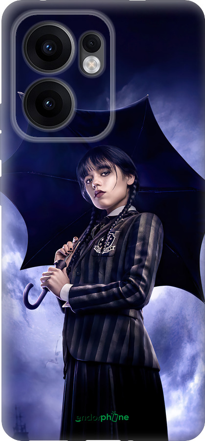 Силиконовый чехол Wednesday v2 для Oppo Reno13 F 5G / Reno13 F 4G - 5516u-3955 изображение 