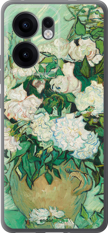 Силіконовий чехол Вінсент Ван Гог. Ваза з трояндами для Oppo Reno13 F 5G / Reno13 F 4G - 5543u-3955 изображение 