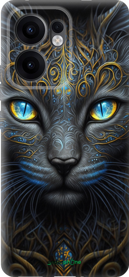 Силиконовый чехол Кошка для Oppo Reno13 F 5G / Reno13 F 4G - 5548u-3955 изображение 