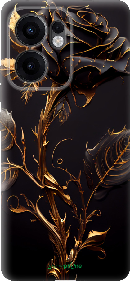 Силиконовый чехол Роза 3 для Oppo Reno13 F 5G / Reno13 F 4G - 5552u-3955 изображение 