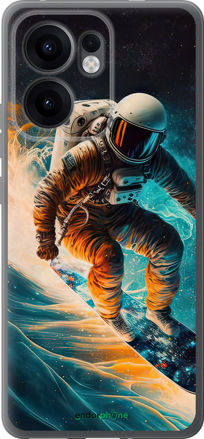 Силиконовый чехол Сноубордист для Oppo Reno13 F 5G / Reno13 F 4G - 5604u-3955 изображение 