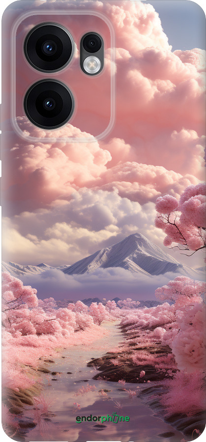 Силиконовый чехол Розовые облака для Oppo Reno13 F 5G / Reno13 F 4G - 5660u-3955 изображение 