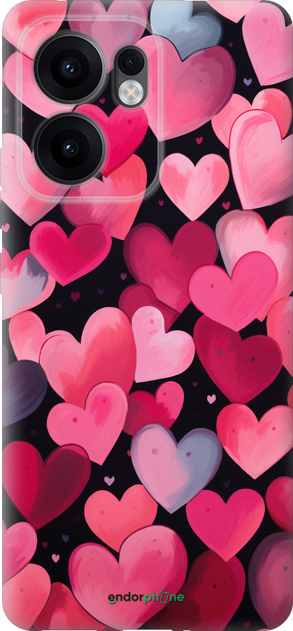 Силіконовий чехол Сердечка 4 для Oppo Reno13 F 5G / Reno13 F 4G - 5662u-3955 изображение 