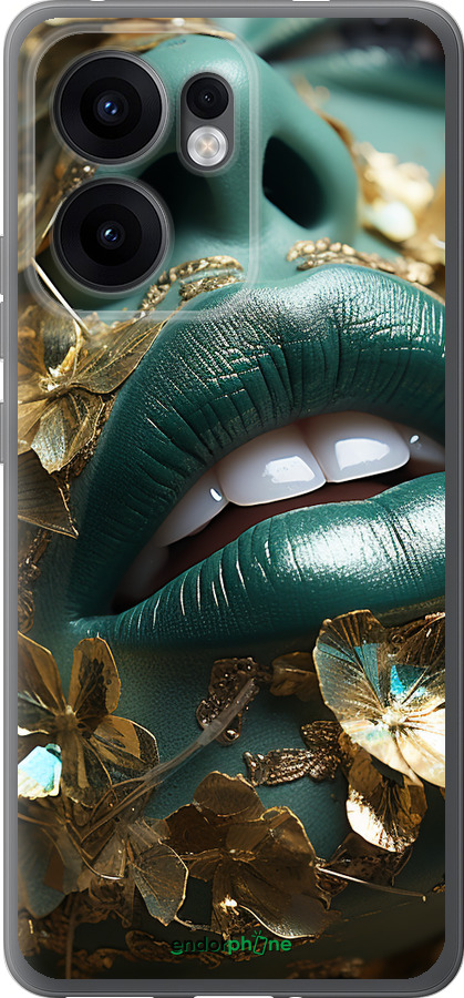 Силиконовый чехол Губы 2 для Oppo Reno13 F 5G / Reno13 F 4G - 5667u-3955 изображение 