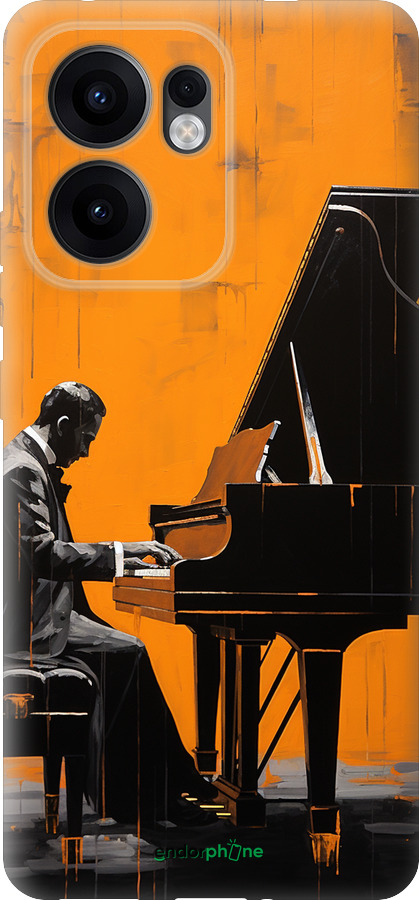 Силиконовый чехол Чехол для телефона Мужчина за Роялем для Oppo Reno13 F 5G / Reno13 F 4G - 5938u-3955 изображение 