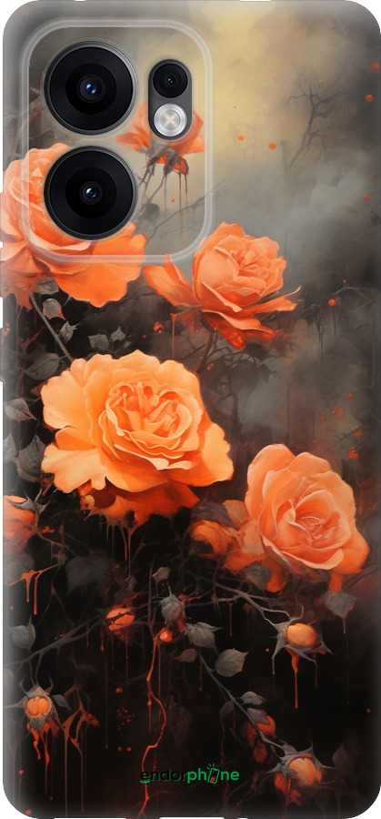 Силіконовий чехол Оранжеві троянди для Oppo Reno13 F 5G / Reno13 F 4G - 5944u-3955 изображение 