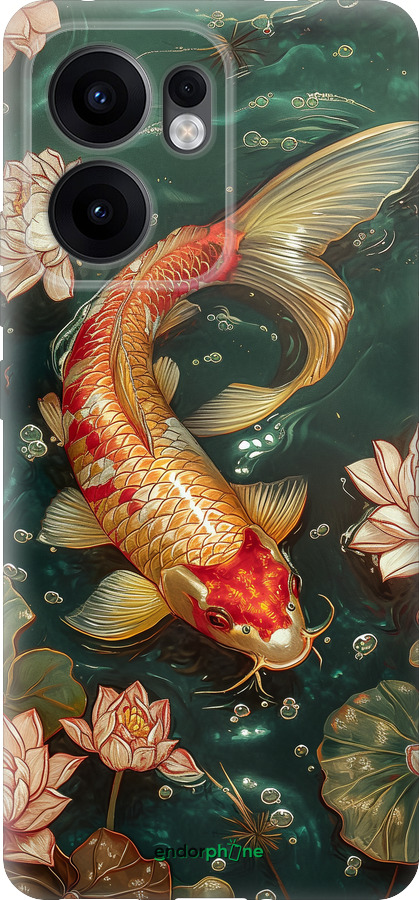 Силиконовый чехол Мелодия Лотоса для Oppo Reno13 F 5G / Reno13 F 4G - 6106u-3955 изображение 