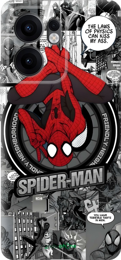 Силиконовый чехол Человек паук для Oppo Reno13 F 5G / Reno13 F 4G - 6279u-3955 изображение 