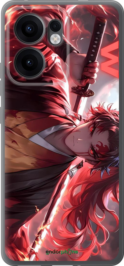 Силиконовый чехол Аниме воин для Oppo Reno13 F 5G / Reno13 F 4G - 6281u-3955 изображение 