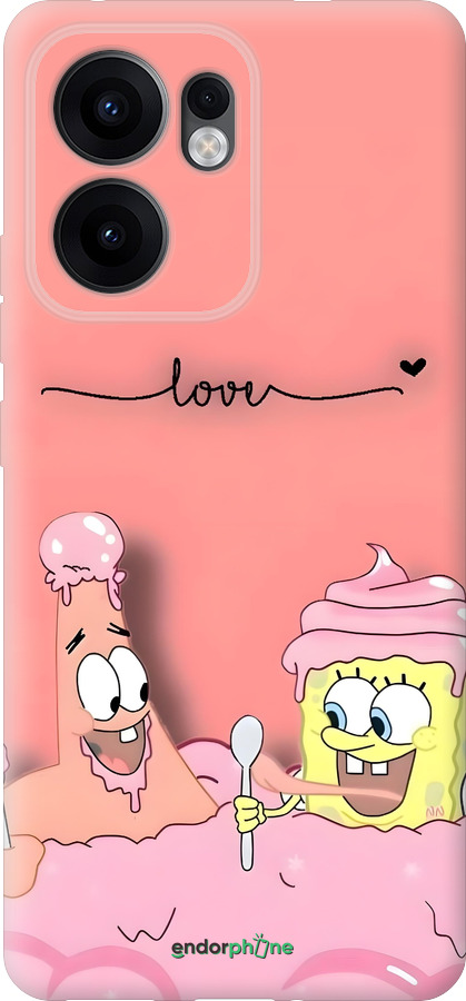Силиконовый чехол Спанч Боб для Oppo Reno13 F 5G / Reno13 F 4G - 6282u-3955 изображение 