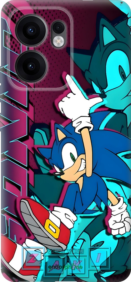 Силиконовый чехол Соник для Oppo Reno13 F 5G / Reno13 F 4G - 6284u-3955 изображение 