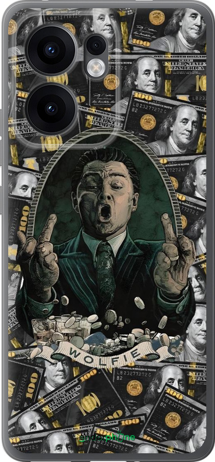 Силиконовый чехол Волк с валл стрит для Oppo Reno13 F 5G / Reno13 F 4G - 6287u-3955 изображение 