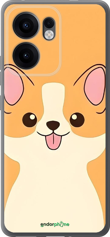 Силиконовый чехол Милый пес для Oppo Reno13 F 5G / Reno13 F 4G - 6296u-3955 изображение 