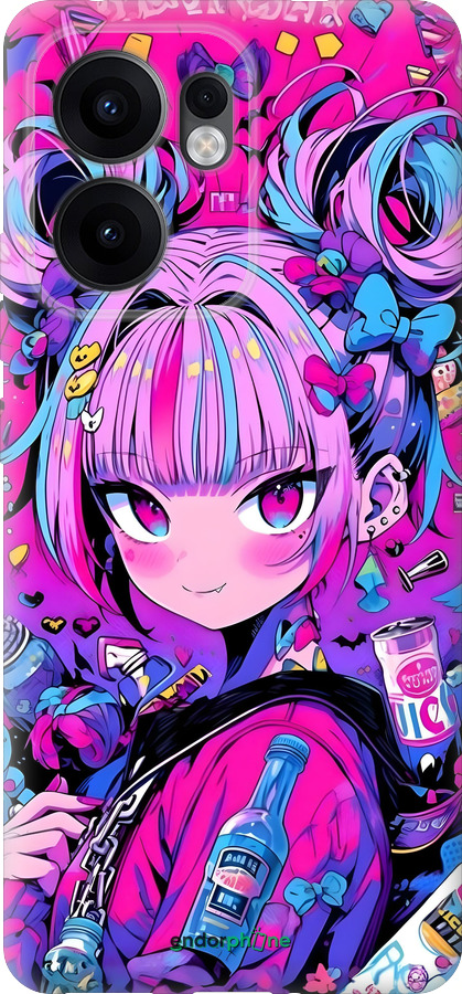 Силиконовый чехол Аниме милаха для Oppo Reno13 F 5G / Reno13 F 4G - 6314u-3955 изображение 