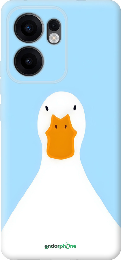 Силиконовый чехол Гусь для Oppo Reno13 F 5G / Reno13 F 4G - 6350u-3955 изображение 