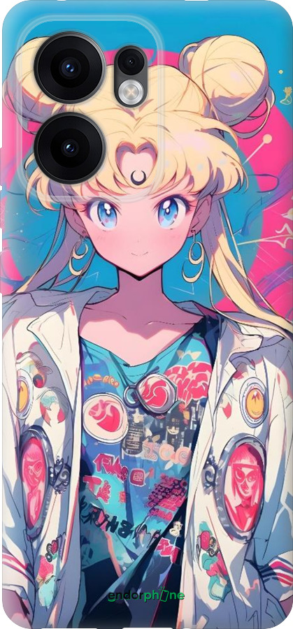 Силиконовый чехол Сейлор Мун 2 для Oppo Reno13 F 5G / Reno13 F 4G - 6351u-3955 изображение 