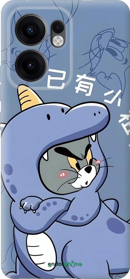 Силиконовый чехол Том и джерри 1 для Oppo Reno13 F 5G / Reno13 F 4G - 6358u-3955 изображение 