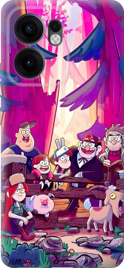 Силиконовый чехол Гравити Фолз для Oppo Reno13 F 5G / Reno13 F 4G - 6365u-3955 изображение 