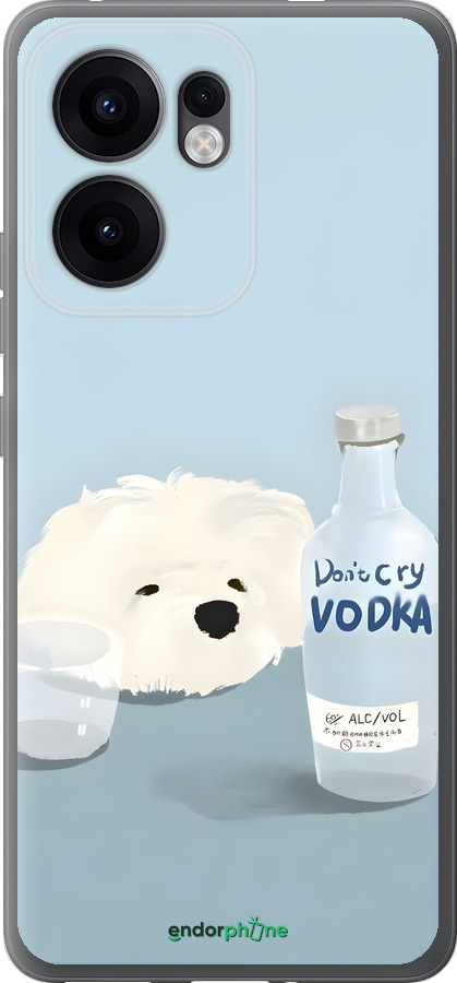 Силиконовый чехол Пес водка для Oppo Reno13 F 5G / Reno13 F 4G - 6368u-3955 изображение 