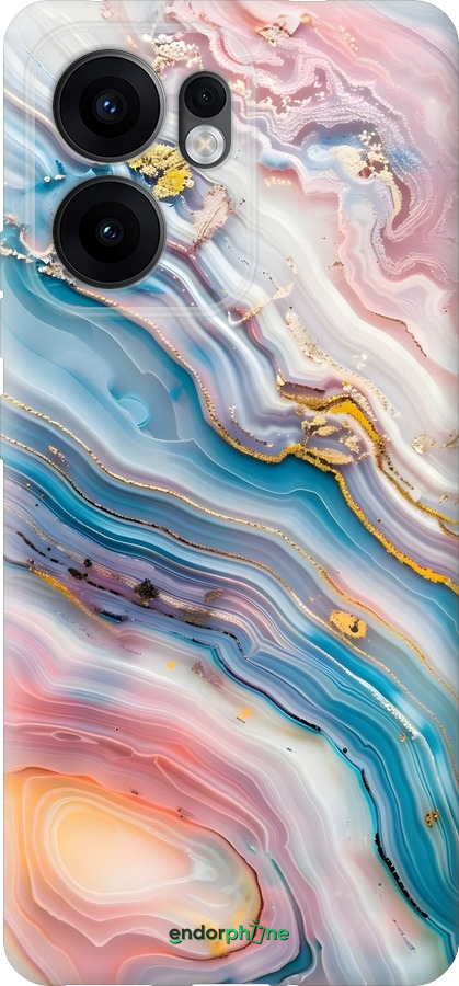 Силиконовый чехол Мрамор красивый для Oppo Reno13 F 5G / Reno13 F 4G - 6376u-3955 изображение 