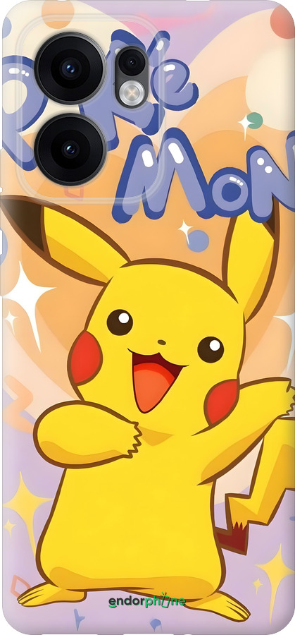 Силиконовый чехол Пикачу для Oppo Reno13 F 5G / Reno13 F 4G - 6383u-3955 изображение 
