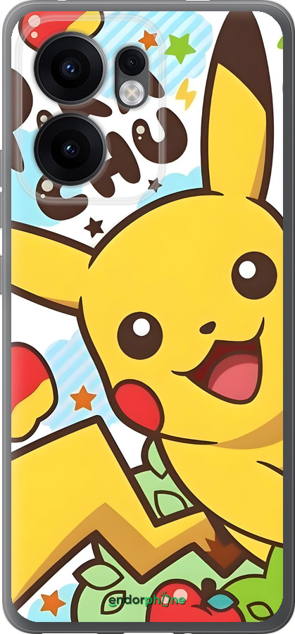 Силіконовий чехол Пикачу 2 для Oppo Reno13 F 5G / Reno13 F 4G - 6391u-3955 изображение 