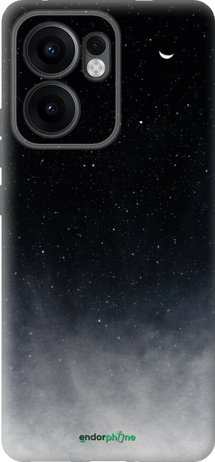 Силиконовый чехол Сині хмари, Синій місяць для Oppo Reno13 F 5G / Reno13 F 4G - 6396u-3955 изображение 