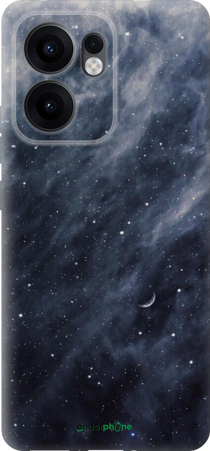 Силіконовий чехол Сині хмари, Синій місяць для Oppo Reno13 F 5G / Reno13 F 4G - 6398u-3955 изображение 