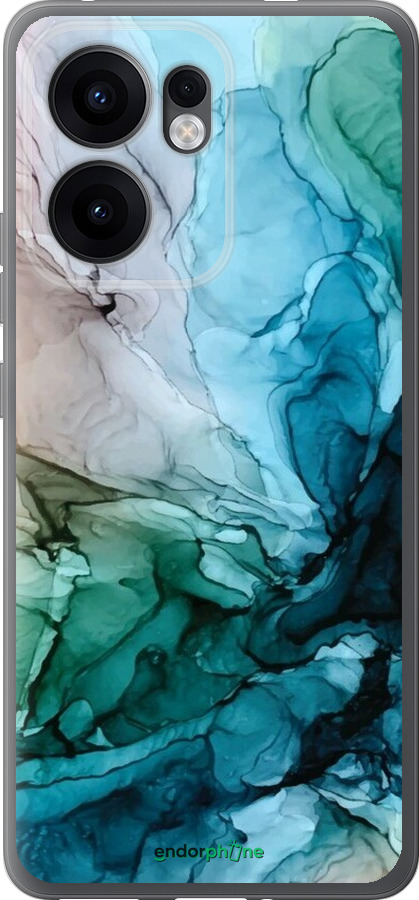 Силиконовый чехол С красочной абстрактной картиной Соленые берега для Oppo Reno13 F 5G / Reno13 F 4G - 6405u-3955 изображение 