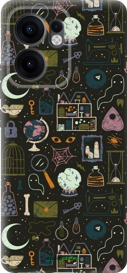 Силиконовый чехол Колдовской принт для Oppo Reno13 F 5G / Reno13 F 4G - 6425u-3955 изображение 